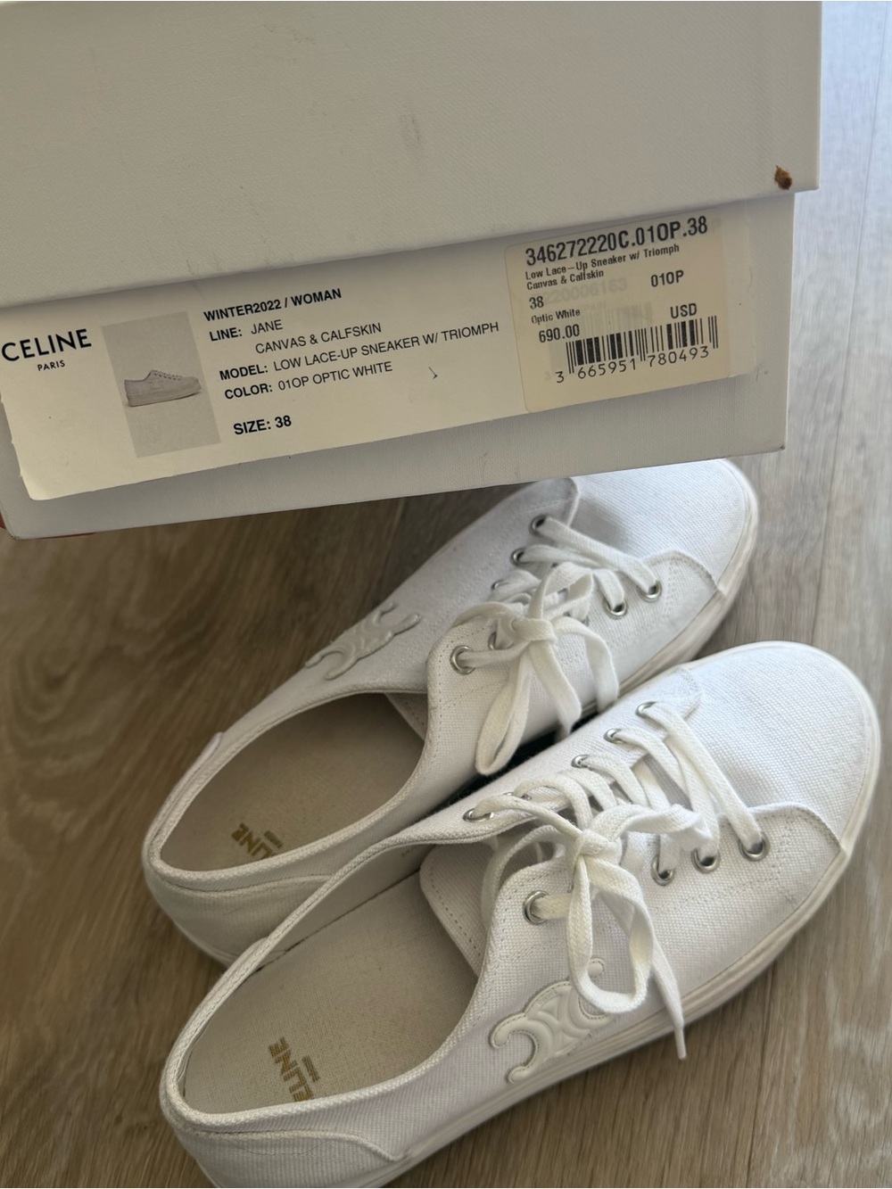 Celine Women's low lace-up sneaker - Picture 10 of 10